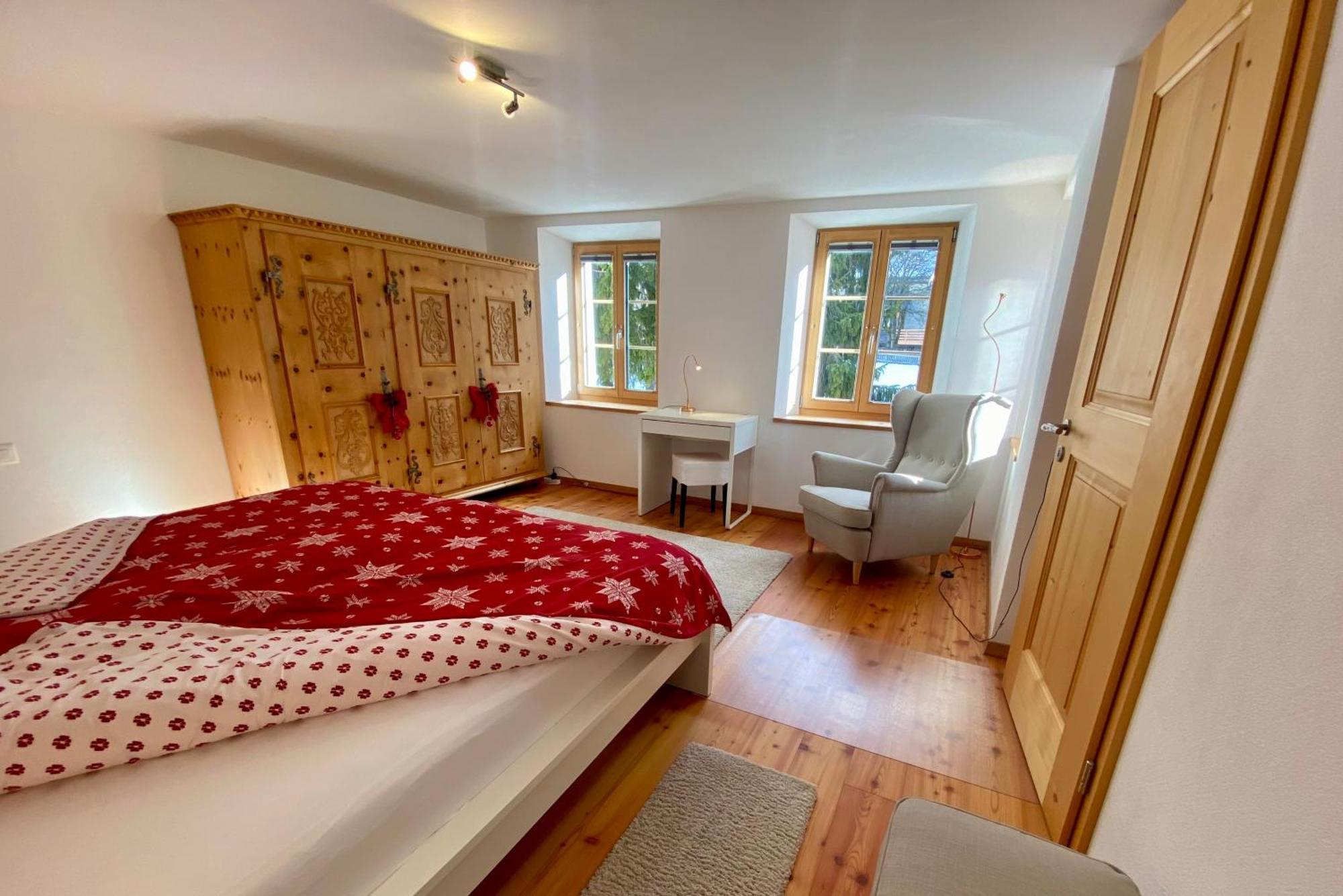 Moderne Helle Ferienwohnung 1-6 Pers - Chasa32 Eg Guarda Εξωτερικό φωτογραφία