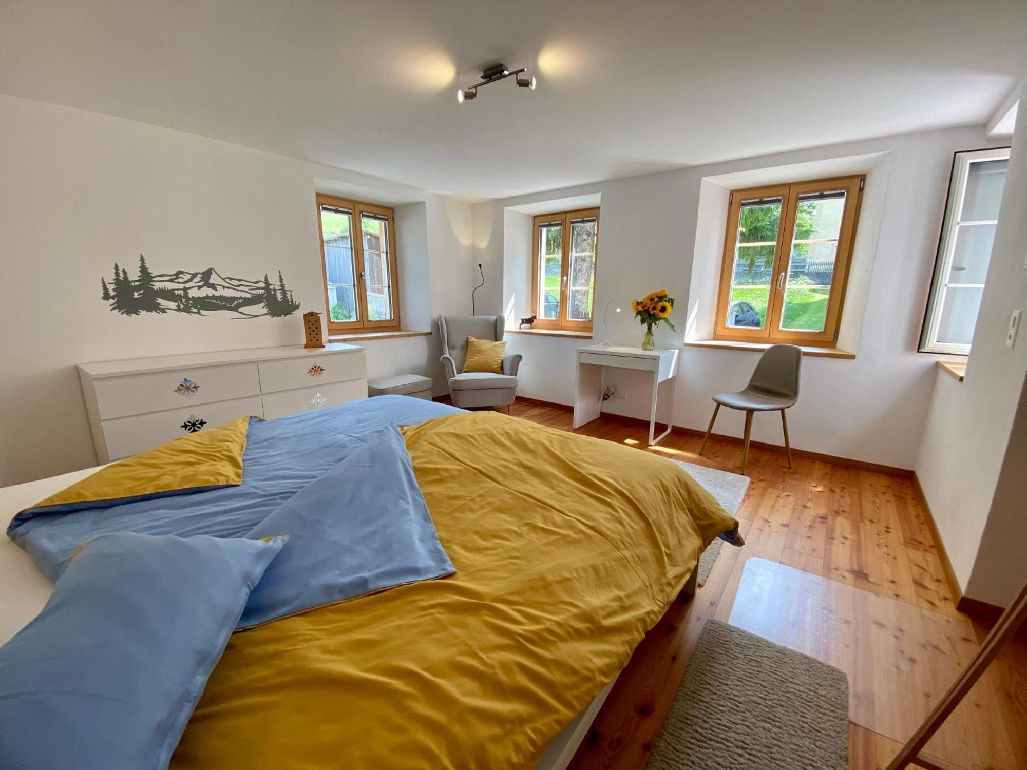 Moderne Helle Ferienwohnung 1-6 Pers - Chasa32 Eg Guarda Εξωτερικό φωτογραφία