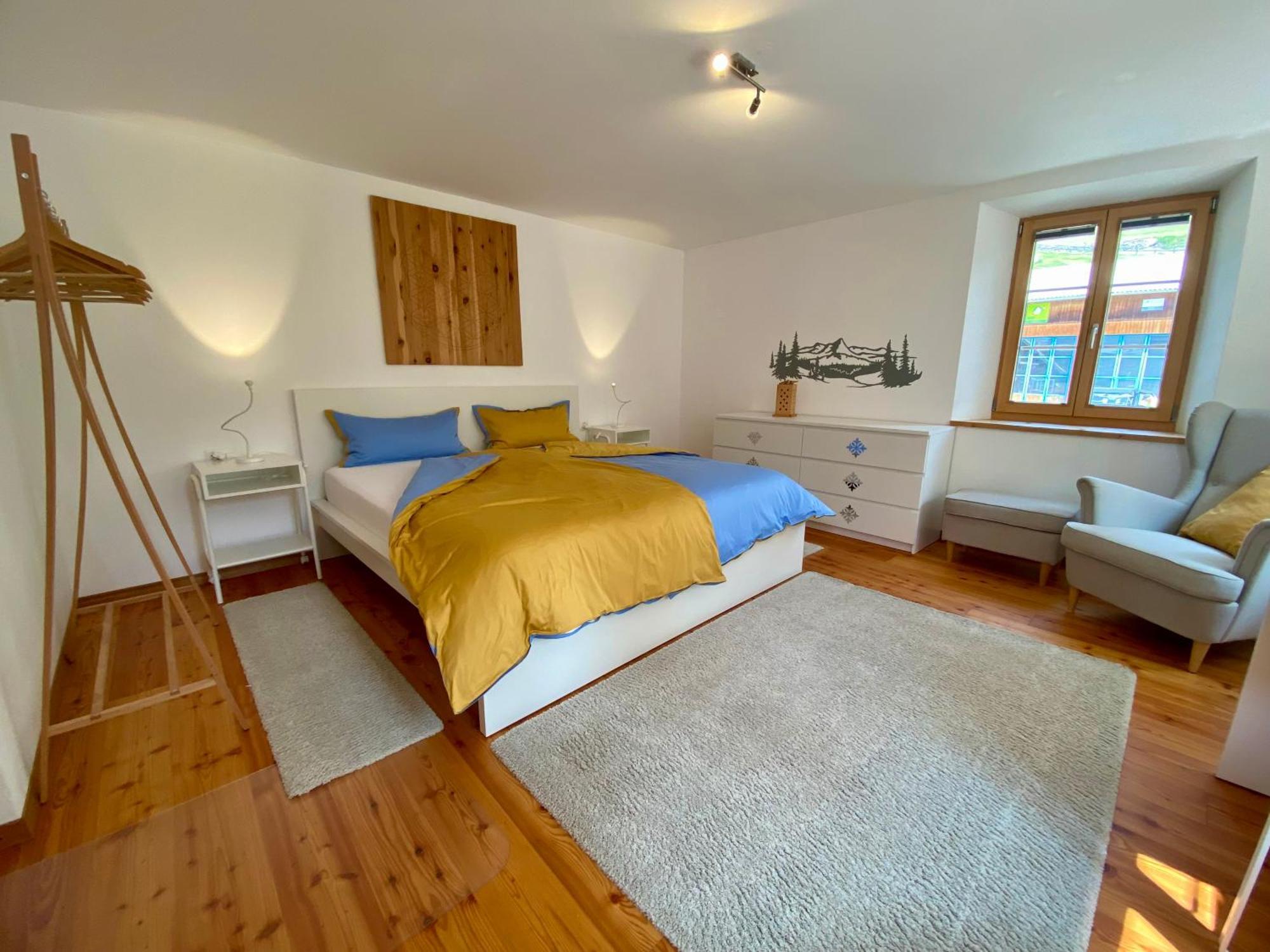 Moderne Helle Ferienwohnung 1-6 Pers - Chasa32 Eg Guarda Δωμάτιο φωτογραφία