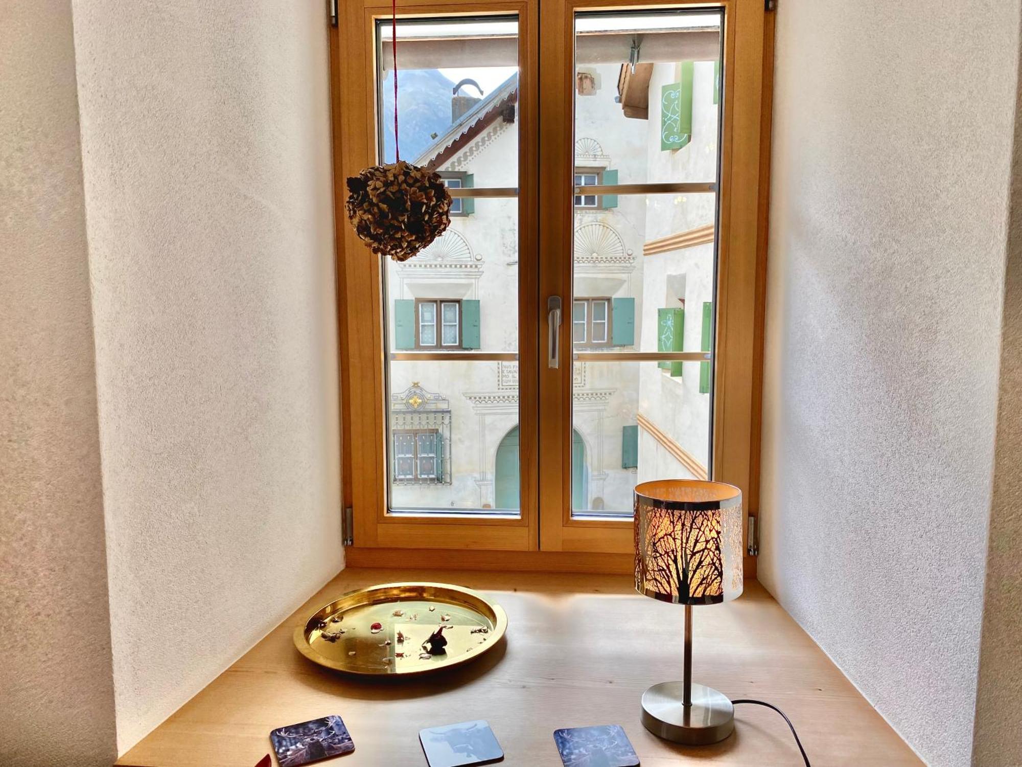 Moderne Helle Ferienwohnung 1-6 Pers - Chasa32 Eg Guarda Δωμάτιο φωτογραφία