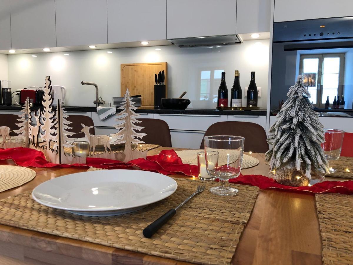 Moderne Helle Ferienwohnung 1-6 Pers - Chasa32 Eg Guarda Εξωτερικό φωτογραφία