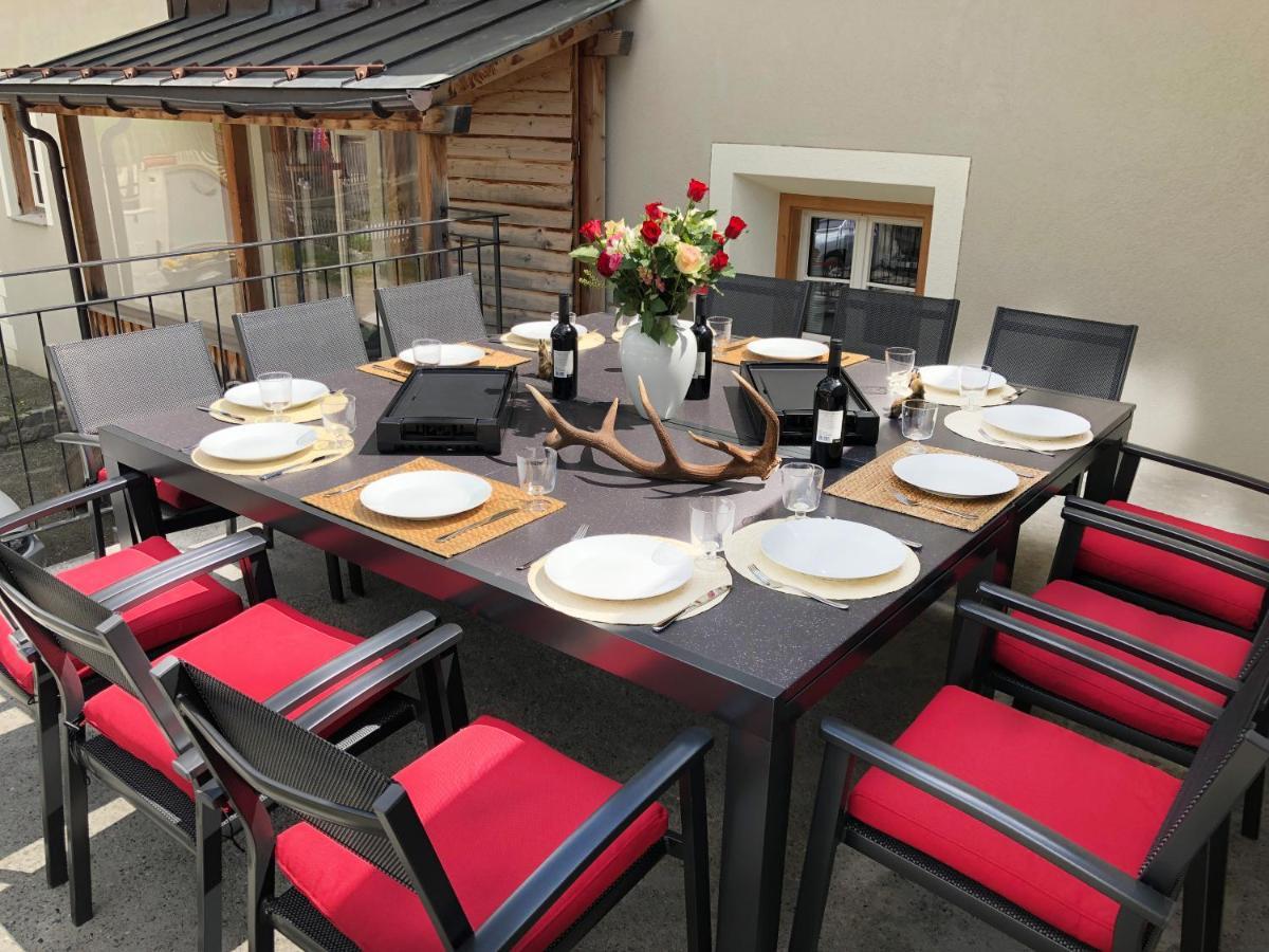 Moderne Helle Ferienwohnung 1-6 Pers - Chasa32 Eg Guarda Εξωτερικό φωτογραφία